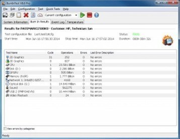 PassMark BurnInTest Pro Crack 9.2 Build 1005 + Serial Key 2021