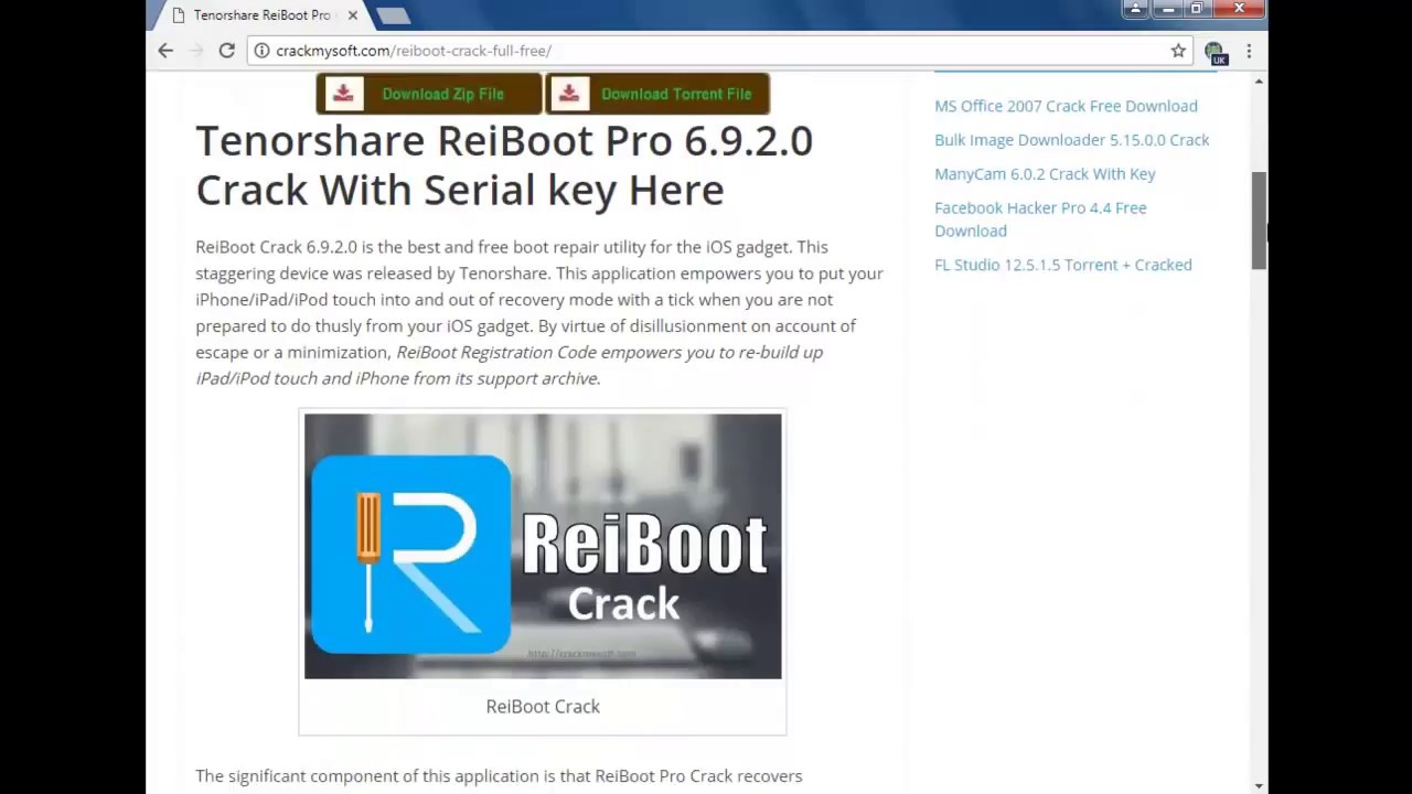 Tenorshare ReiBoot Pro v8.1.6.0 + Registration Code [2022] Latest
