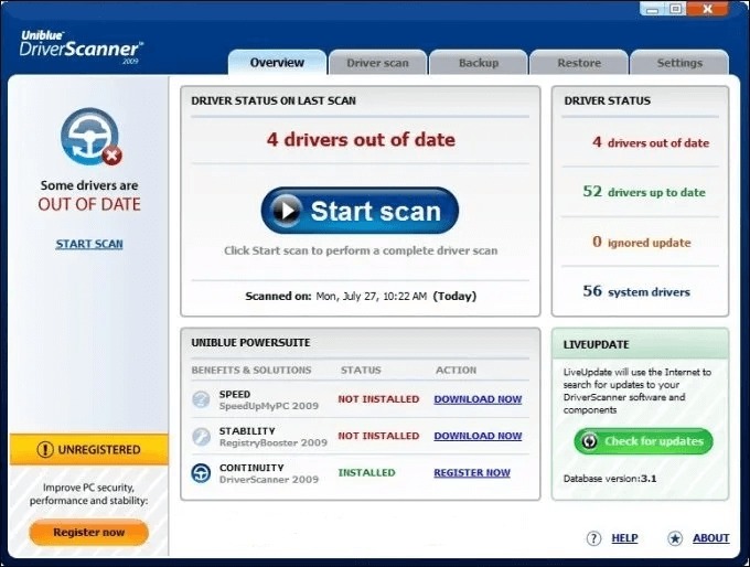 Uniblue Driver Scanner Crack 2023 7.7.2 Plus Serial Key